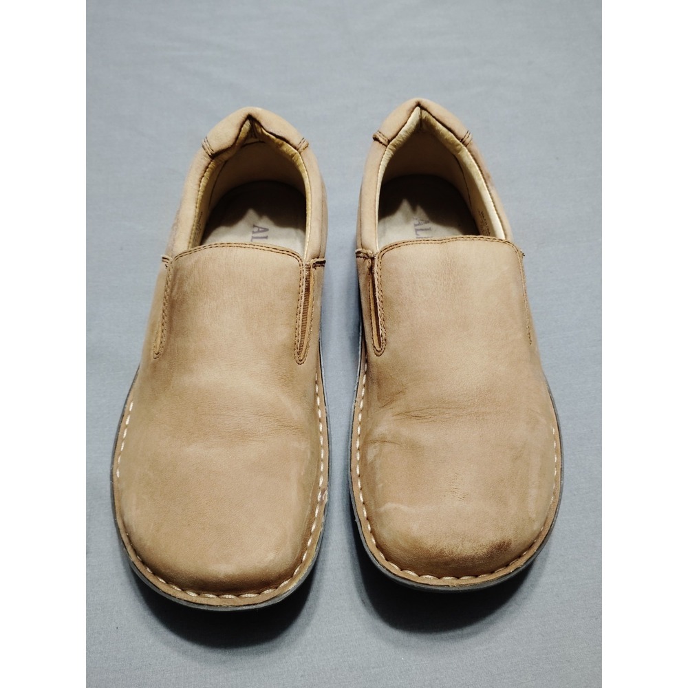 ALEGRIA "OZ" Men 40 (7.5) Chestnut Nubuck Slip-On AM-OZ-204 Comfort Casual Shoes - Picture 1 of 12